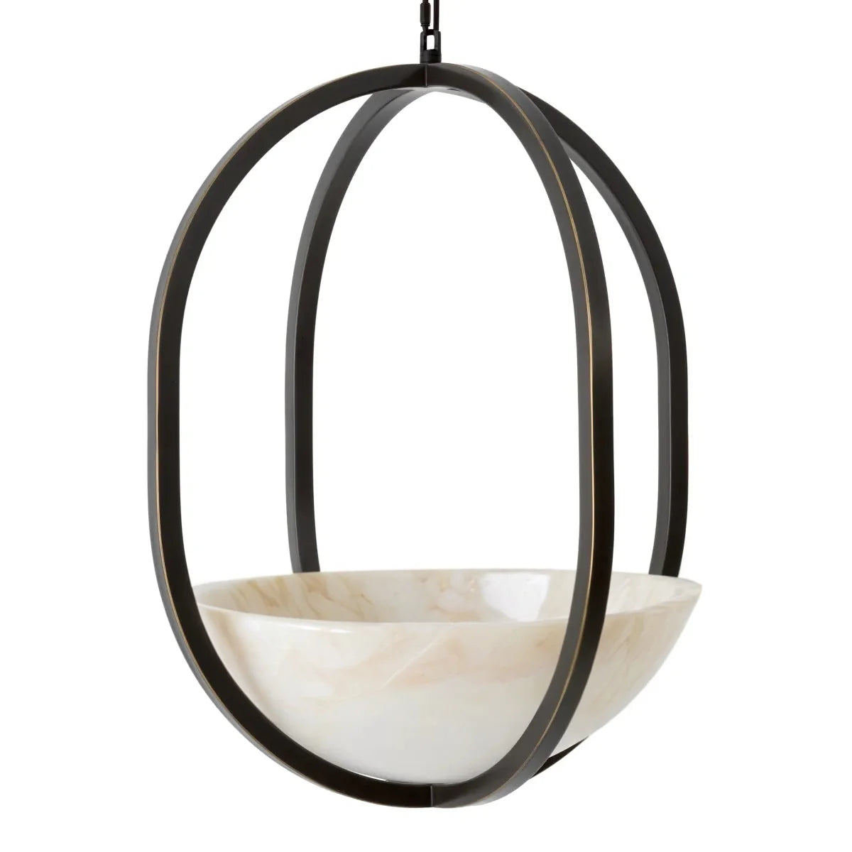 Bronze-Framed Chandelier Scapa