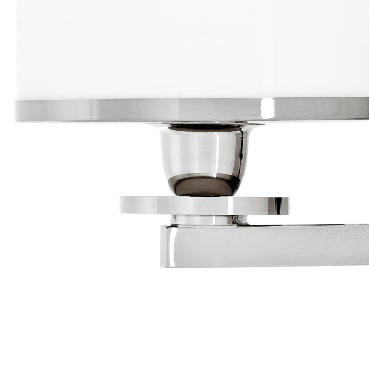 Nickel Glass Wall Lamp Van Cleeff