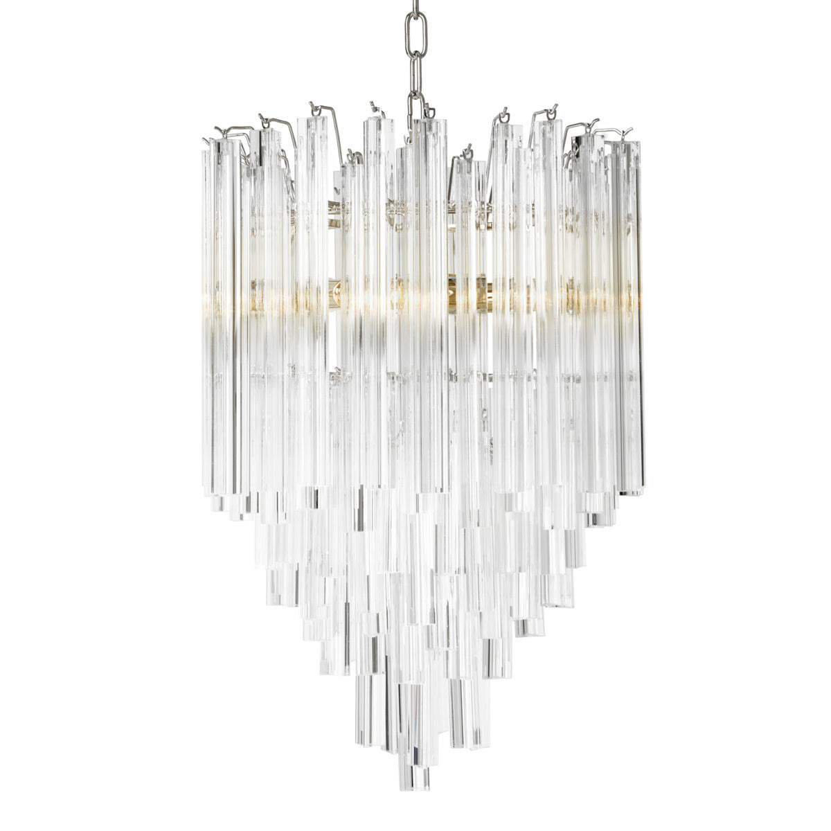 Tapered Glass Rods Chandelier Salerno | Eichholtz Miami