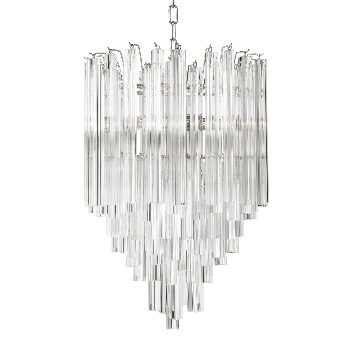 Tapered Glass Rods Chandelier Salerno | Eichholtz Miami