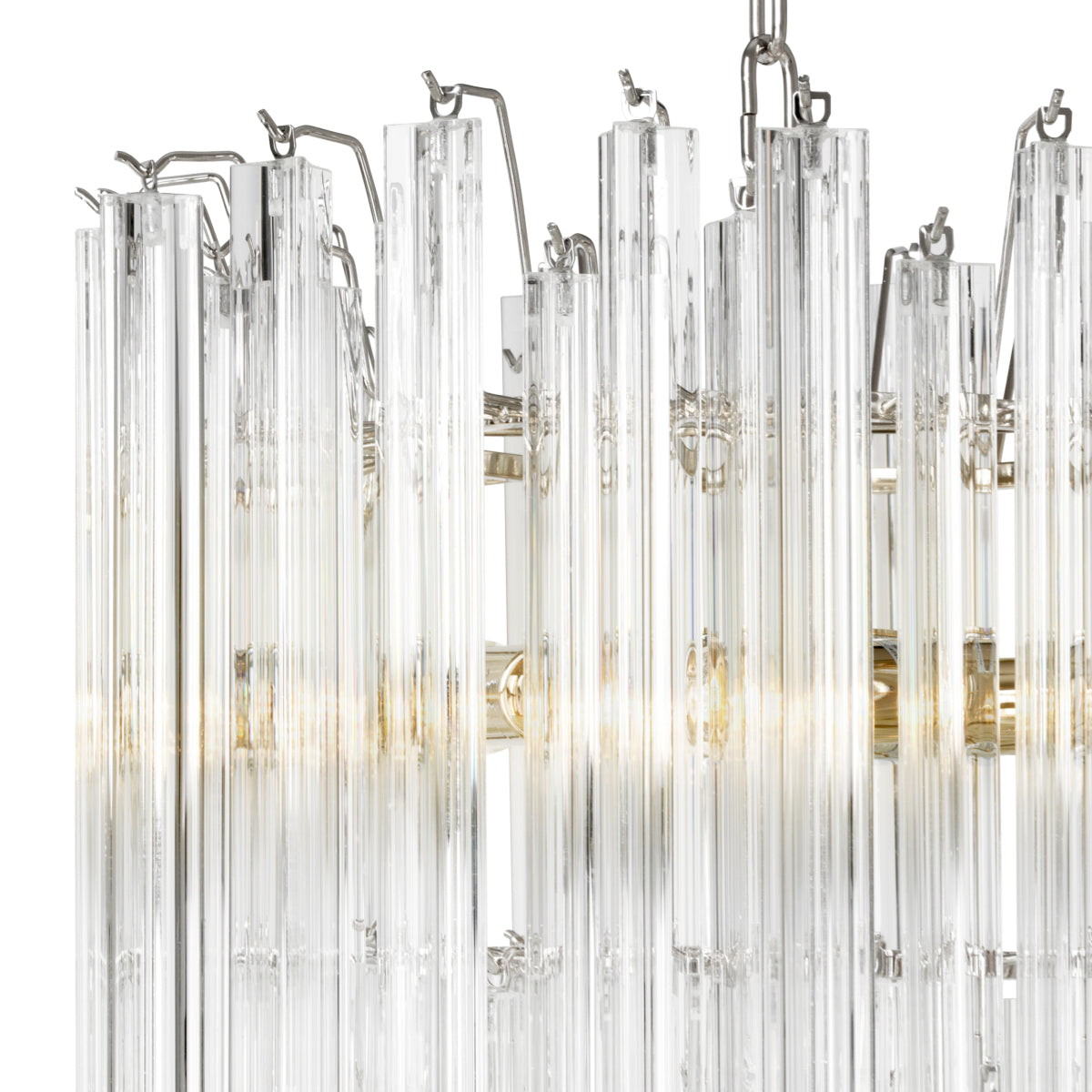 Tapered Glass Rods Chandelier Salerno | Eichholtz Miami