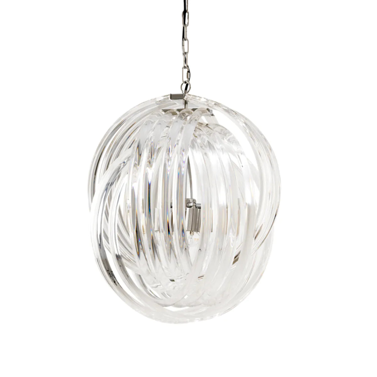 Lucite Loop Chandelier Marco Polo | Eichholtz Miami