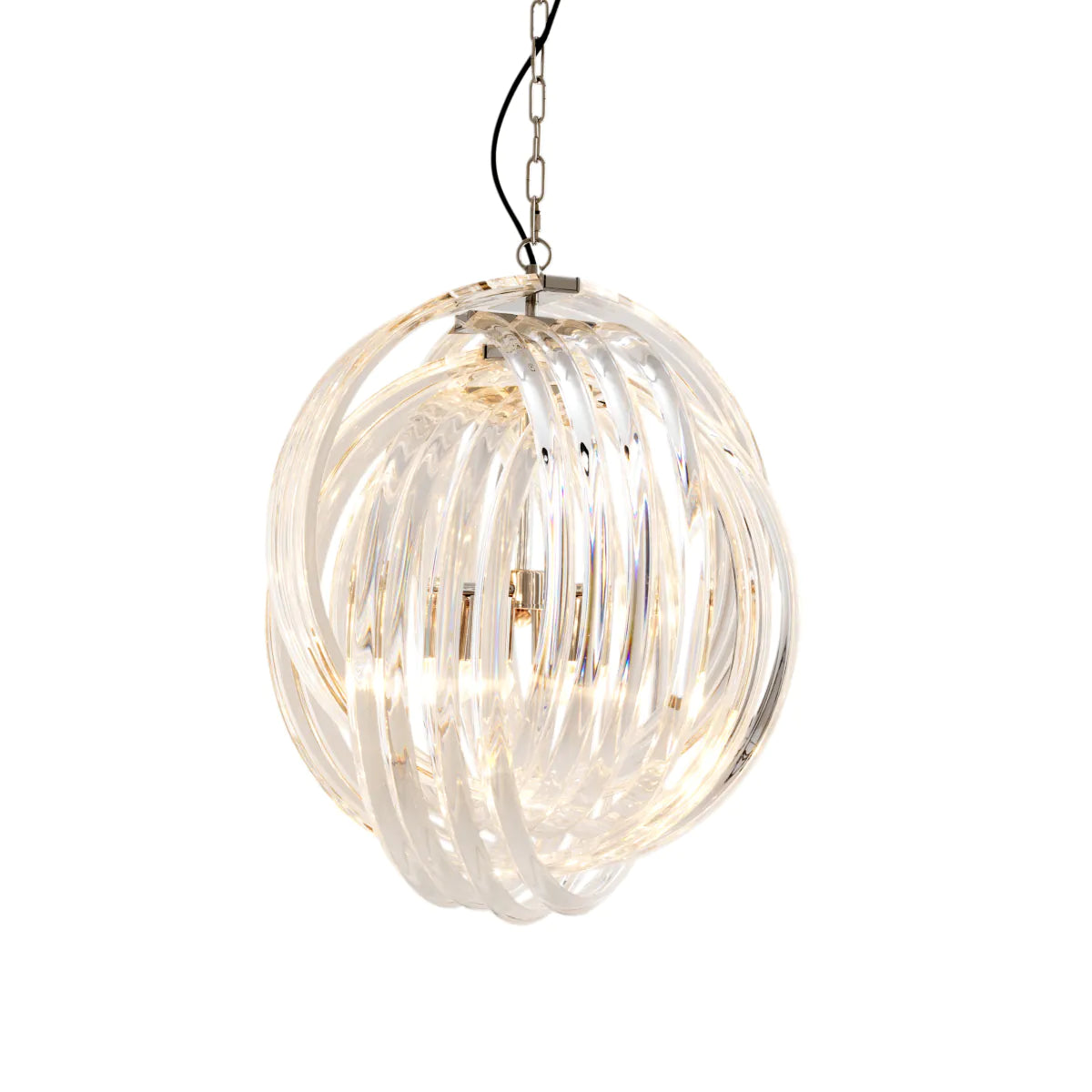 Lucite Loop Chandelier Marco Polo | Eichholtz Miami