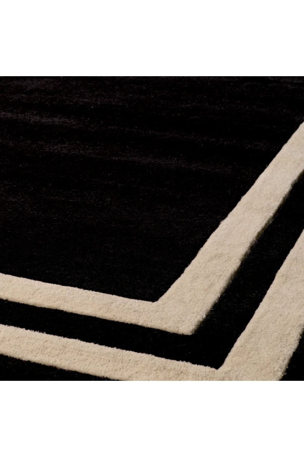 Black Wool Carpet Celeste | Eichholtz Miami