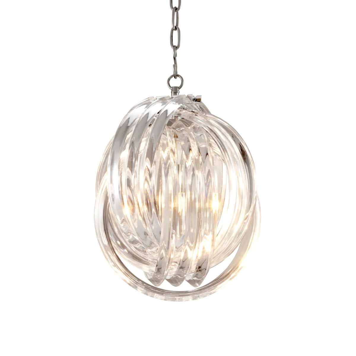 Lucite Loop Chandelier Marco Polo | Eichholtz Miami