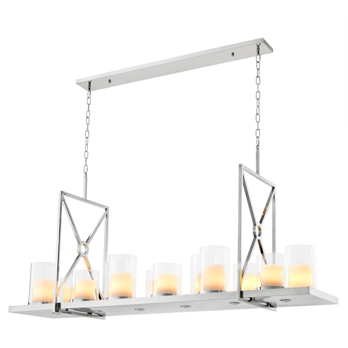 Polished Linear Chandelier Summit | Eichholtz Miami