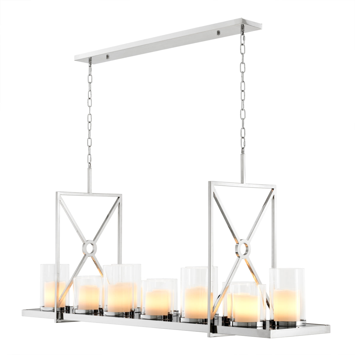 Polished Linear Chandelier Summit | Eichholtz Miami