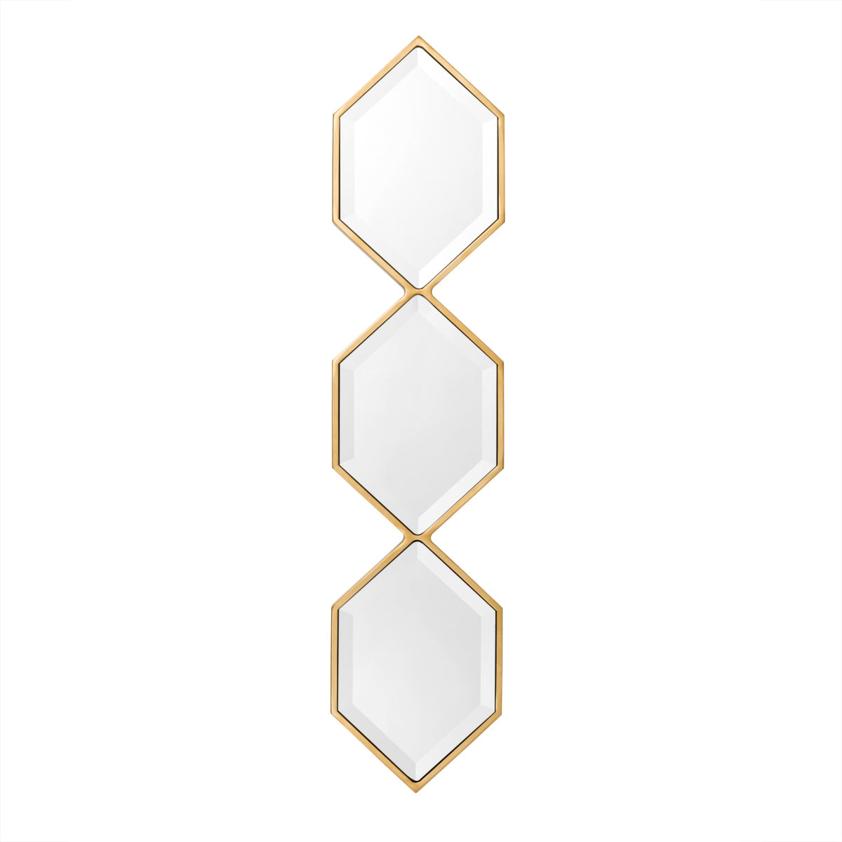 Hexagonal Beveled Mirror Glass Saronno | Eichholtz Miami