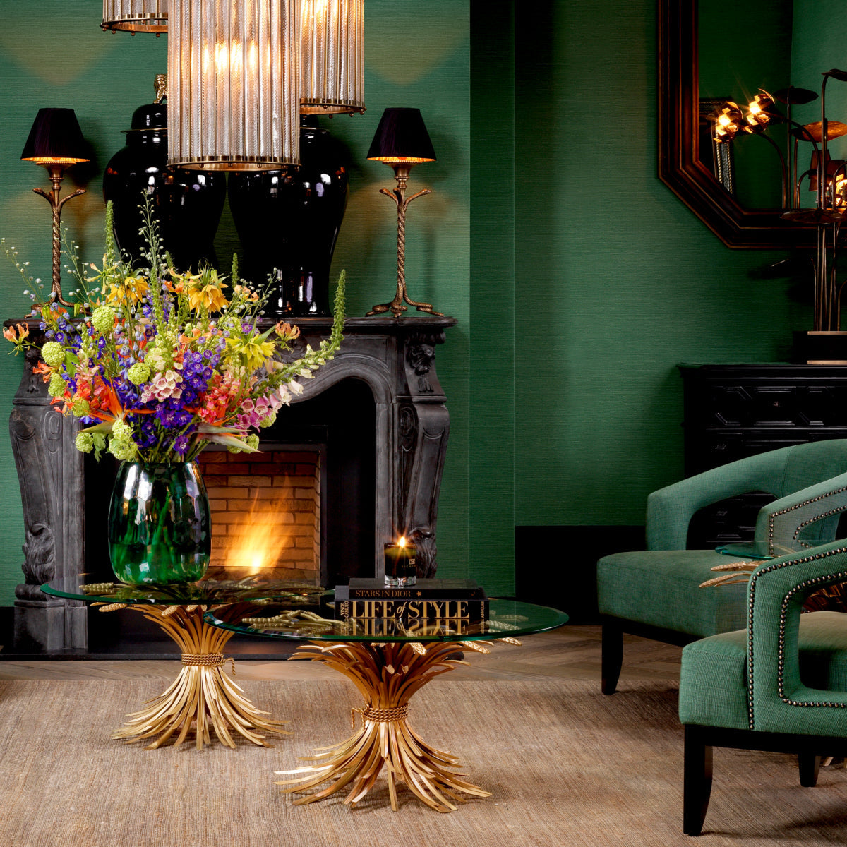 Sheaf Wheat Coffee Table Bonheur | Eichholtz Miami