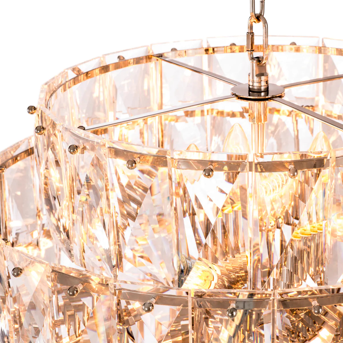 Glass Layered Chandelier L Amazone | Eichholtz Miami