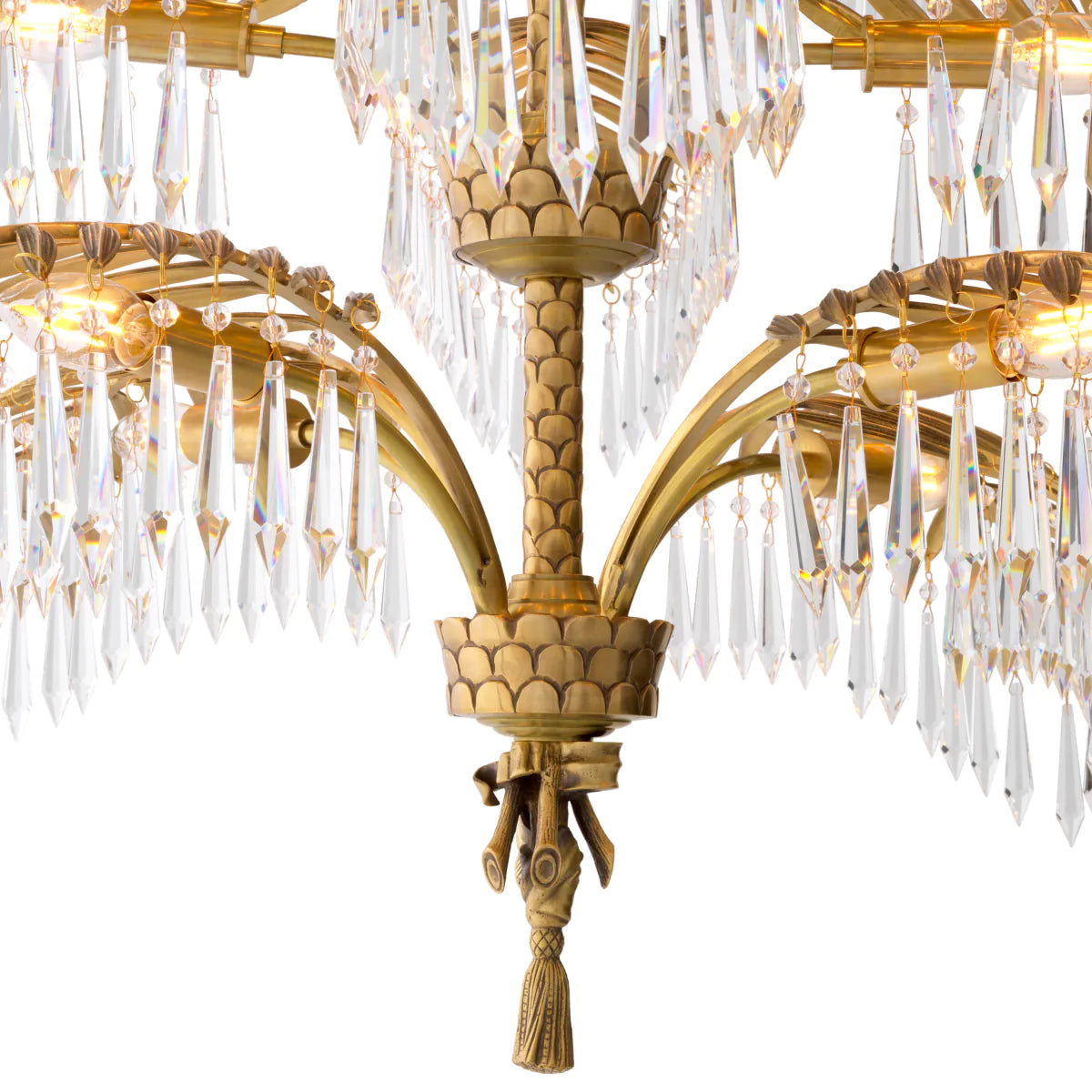Brass Crystal Chandelier XL Hildebrandt | Eichholtz Miami