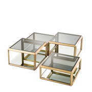 Brass Coffee Table Set (4) Callum