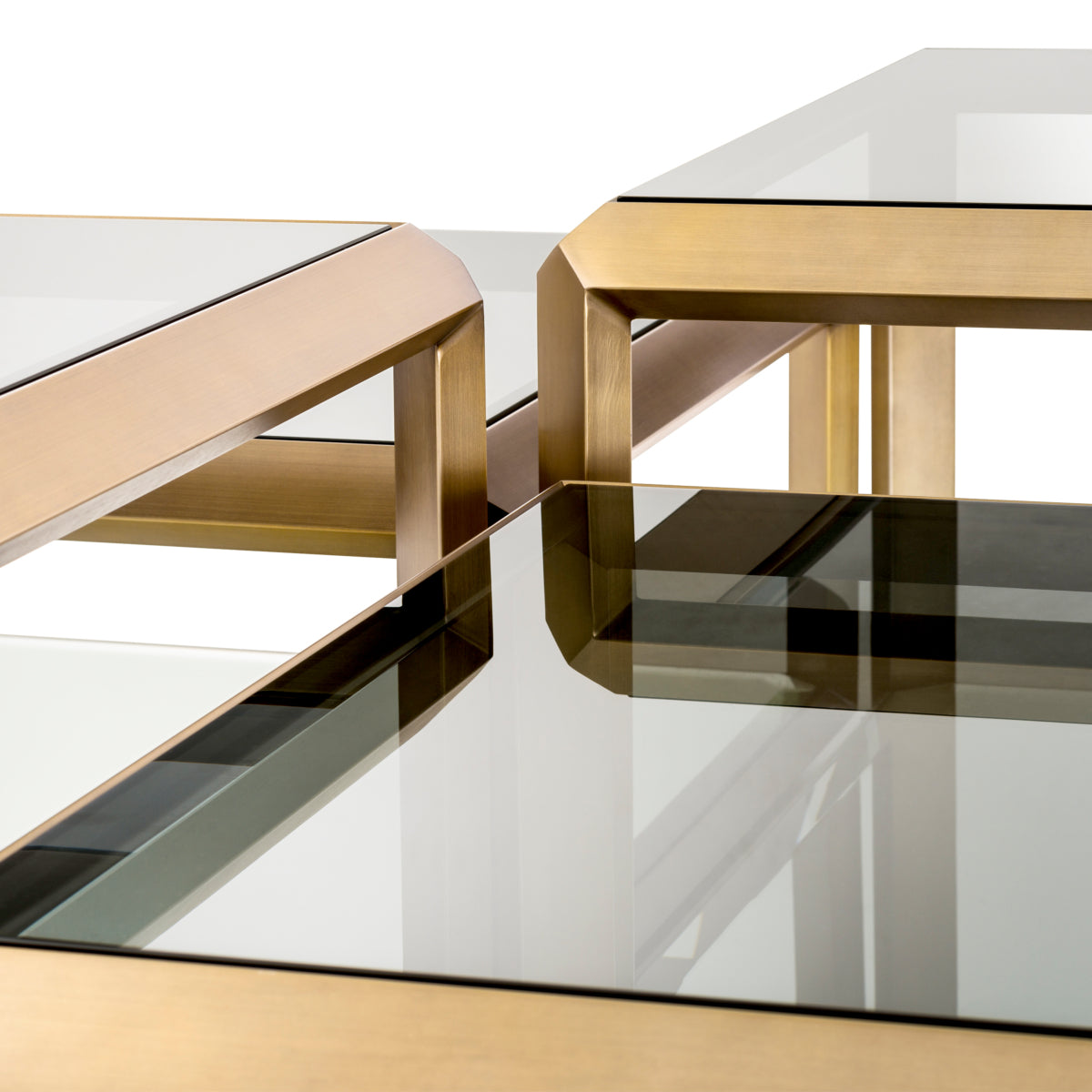Brass Coffee Table Set (4) Callum | Eichholtz Miami