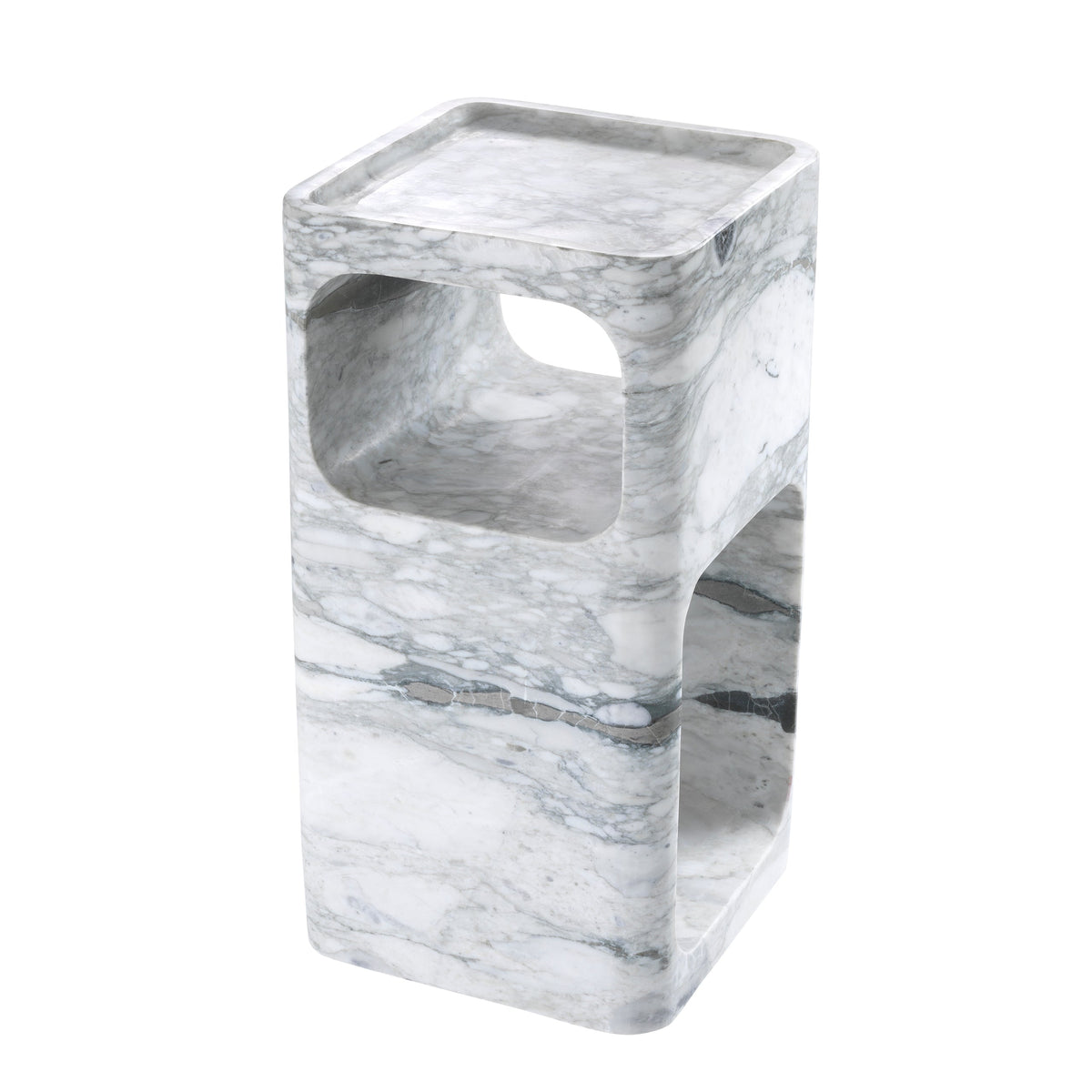 Carved Stone Side Table Adler | Eichholtz Miami