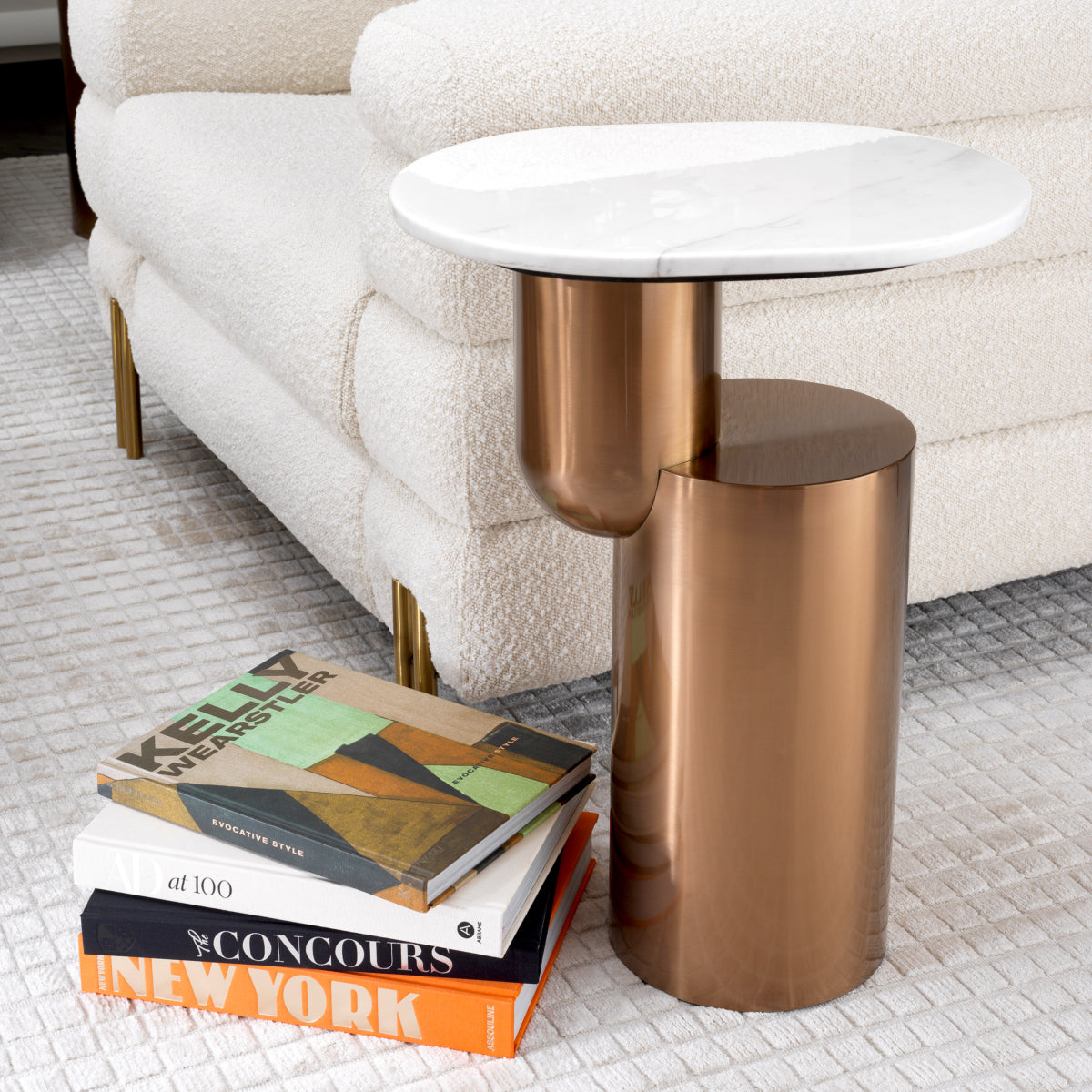 Pedestal Marble Side Table Tosca | Eichholtz Miami