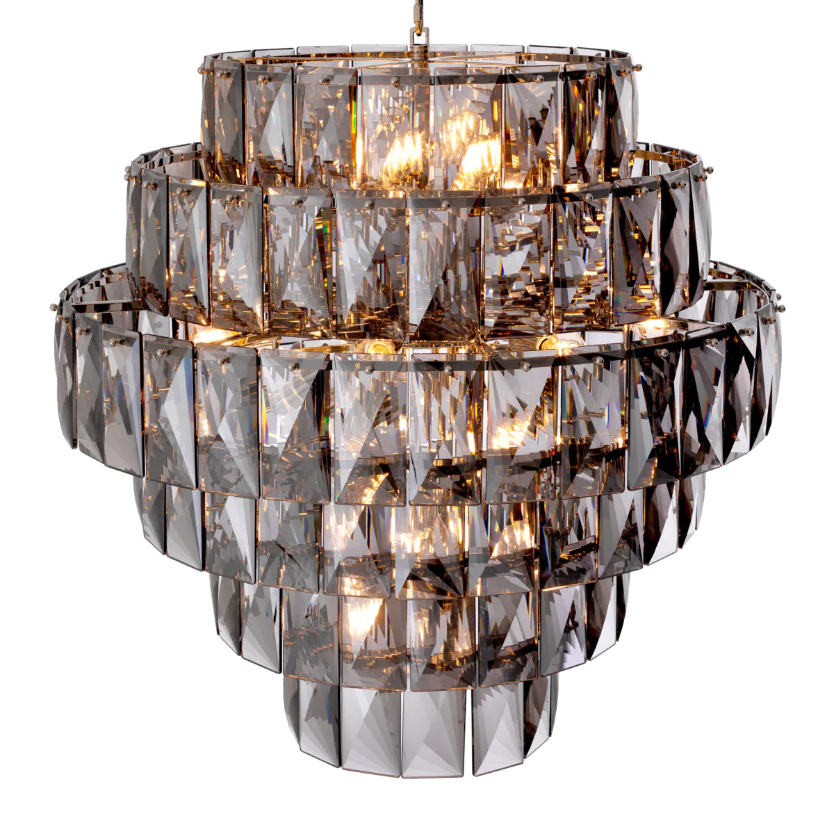 Glass Layered Chandelier L Amazone | Eichholtz Miami