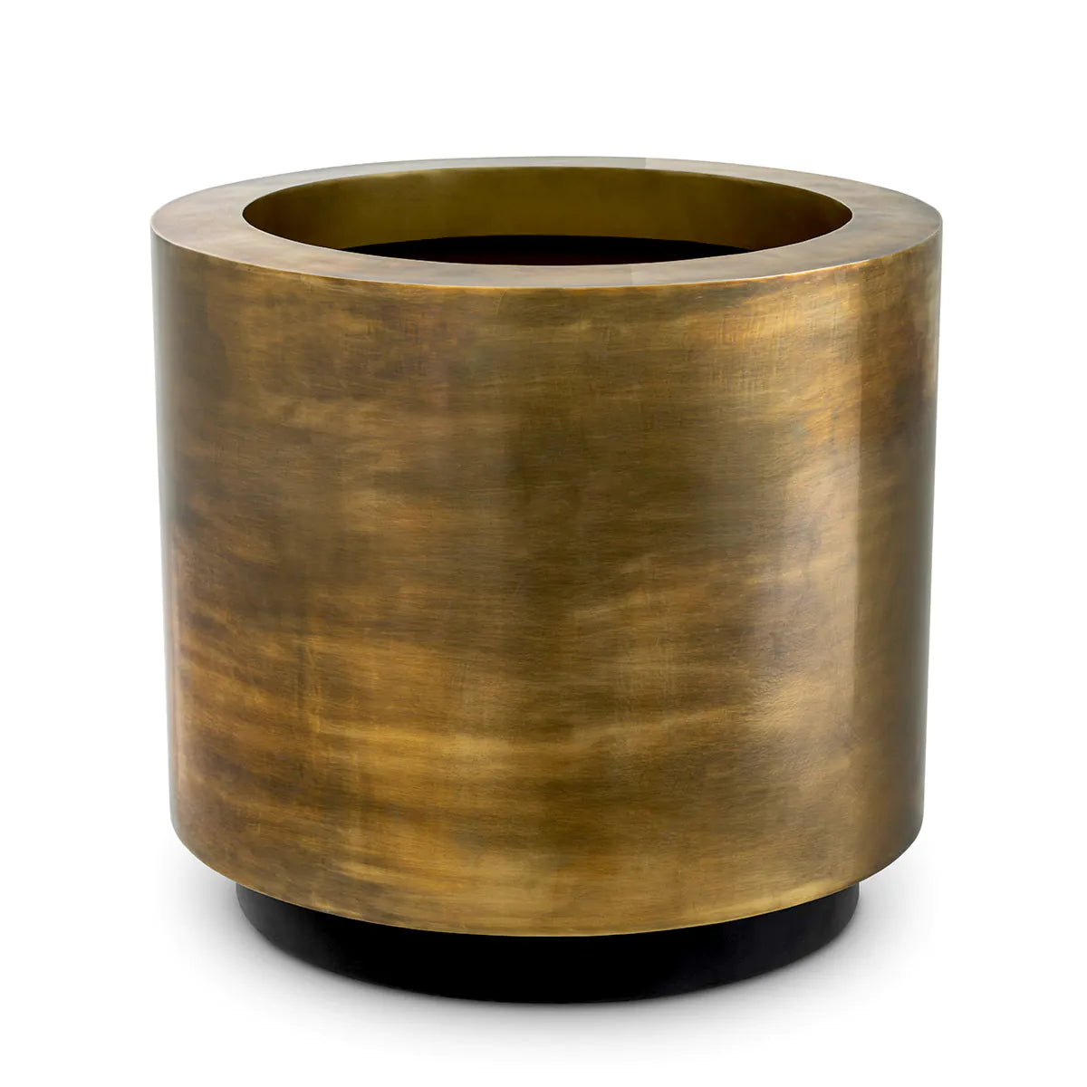 Vintage Brass Round Planter Jasper | Eichholtz Miami