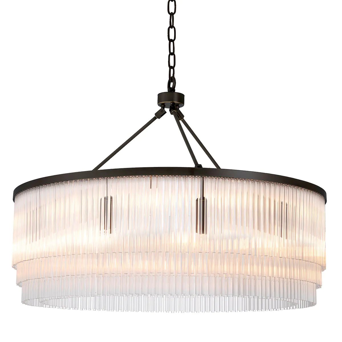 Glass Layered Chandelier L Hector | Eichholtz Miami