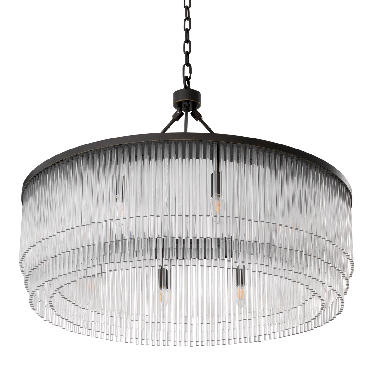 Glass Layered Chandelier L Hector | Eichholtz Miami