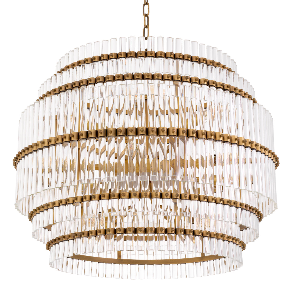 Tiered Glass Tubes Chandelier Scottsdale | Eichholtz Miami