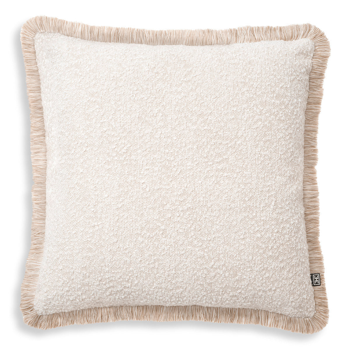 Cream Bouclé Throw Pillow Nami | Eichholtz Miami