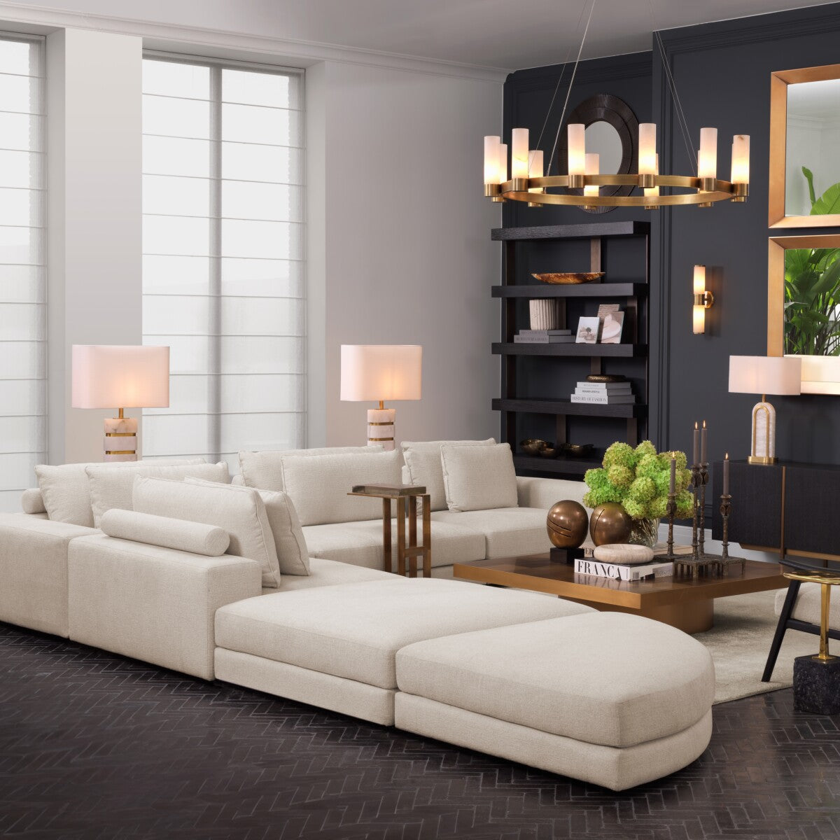 Modern Square Ottoman Club | Eichholtz Miami