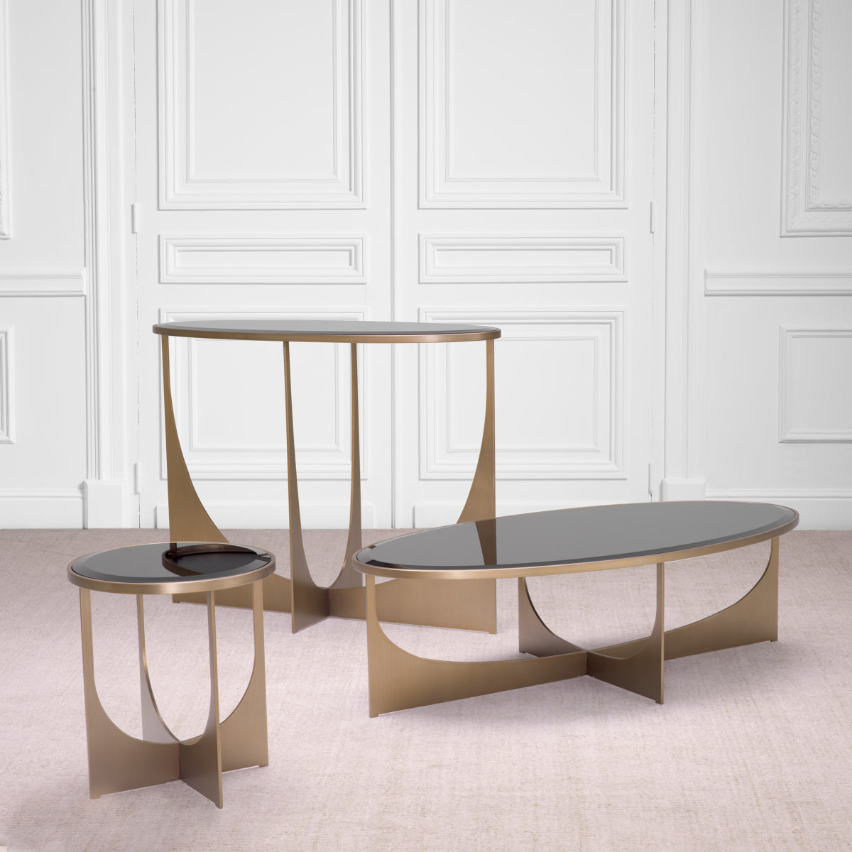 Bevelled Glass Side Table Elegance | Eichholtz Miami