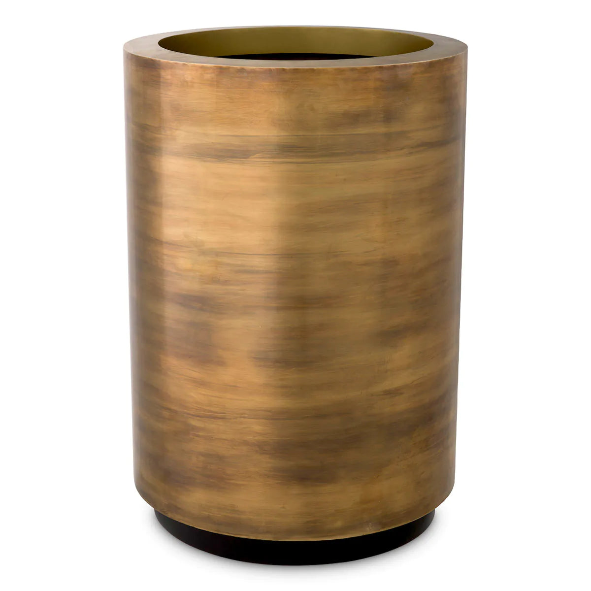 Vintage Brass Round Planter Jasper | Eichholtz Miami
