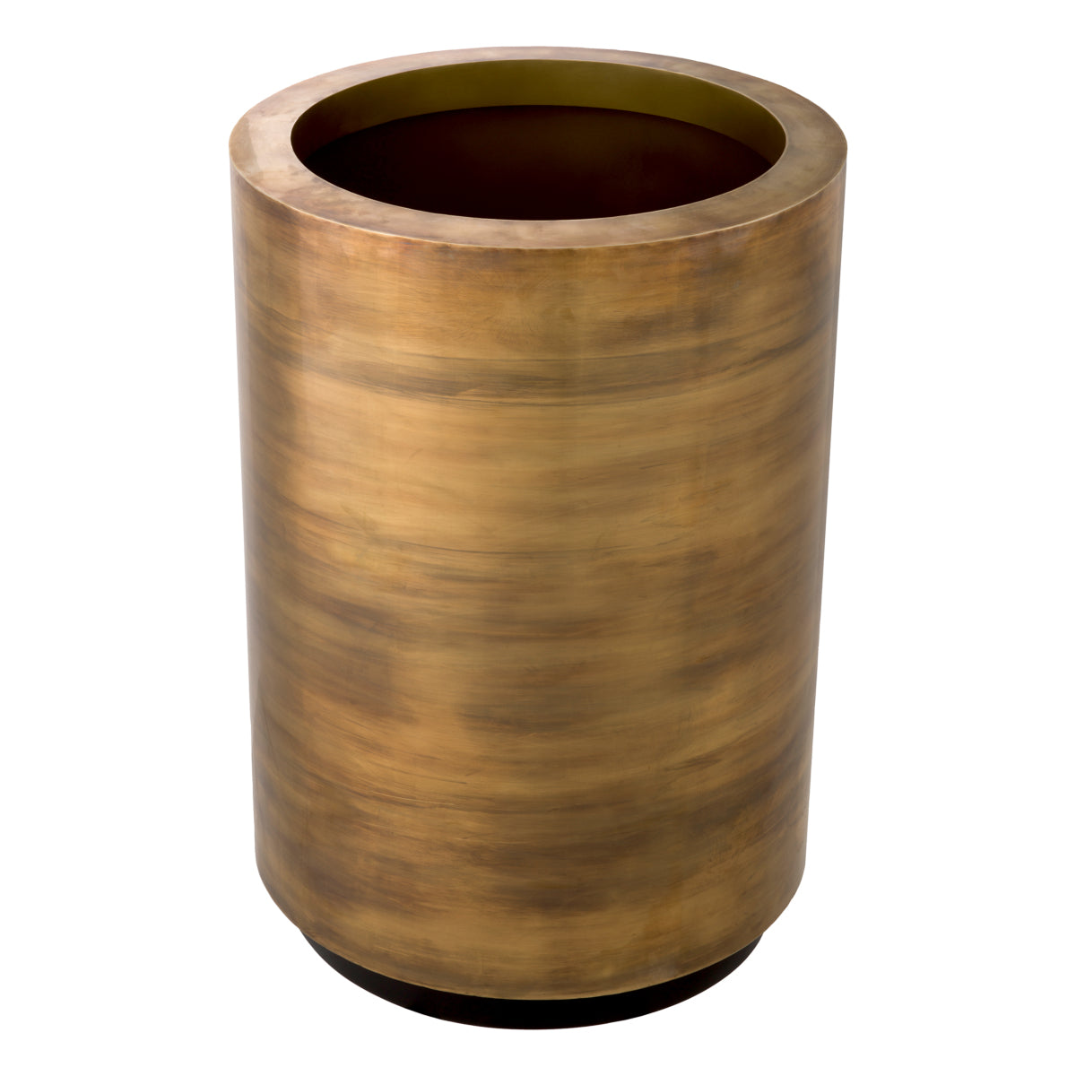 Vintage Brass Round Planter Jasper | Eichholtz Miami