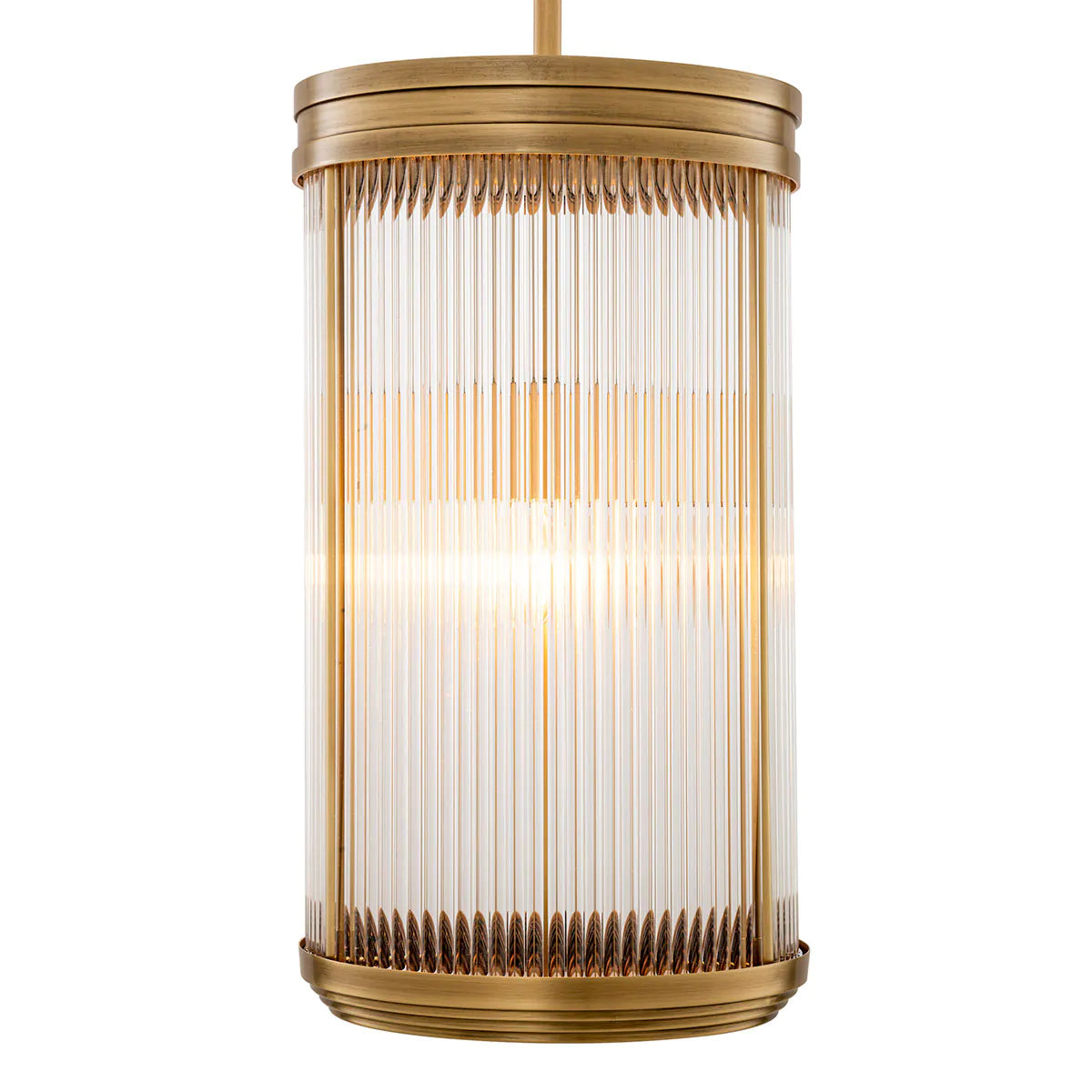 Cylindrical Glass Pendant Lamp Rousseau | Eichholtz Miami