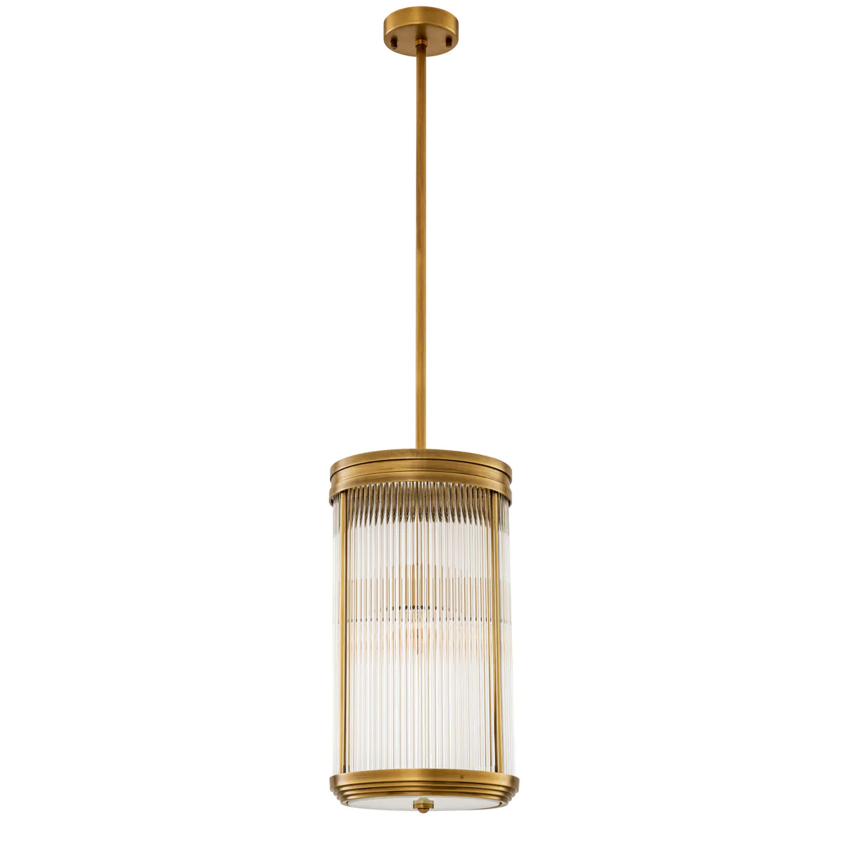 Cylindrical Glass Pendant Lamp Rousseau | Eichholtz Miami