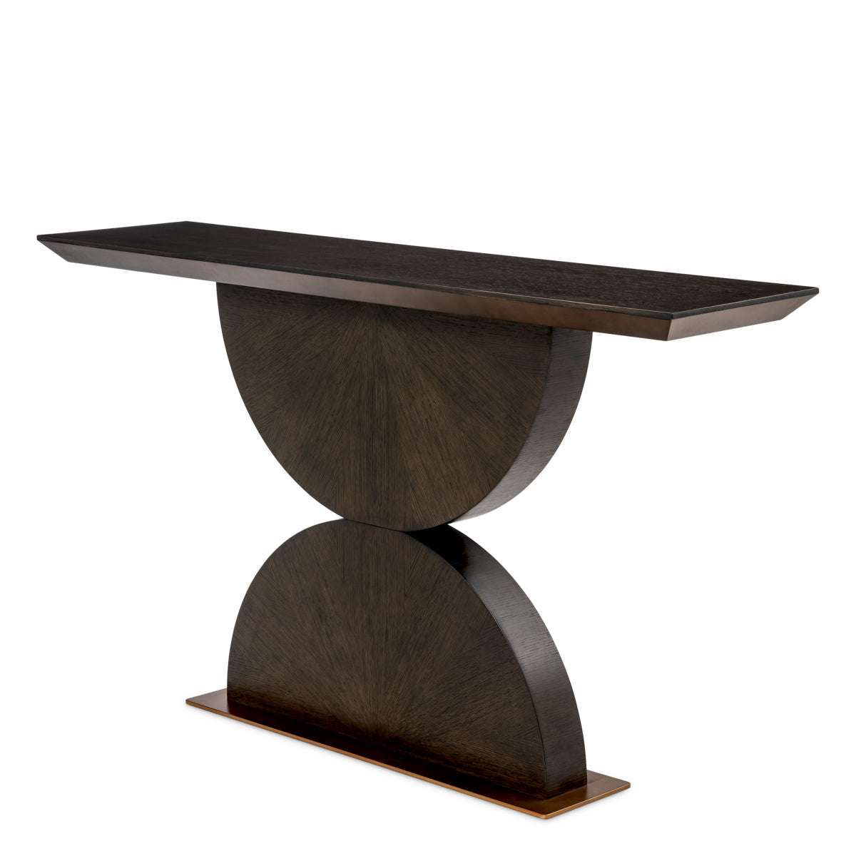 Brown Oak Console Table Spring | Eichholtz Miami