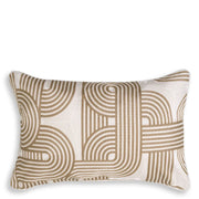 Beige Modern Lumbar Pillow Abaças