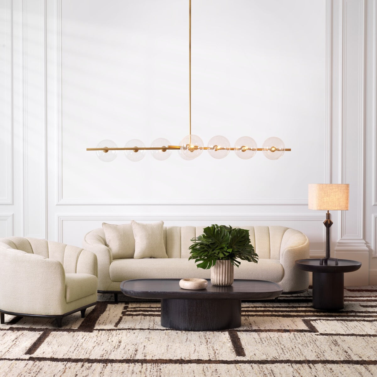 Channeled Modern Accent Chair Agostino | Eichholtz Miami