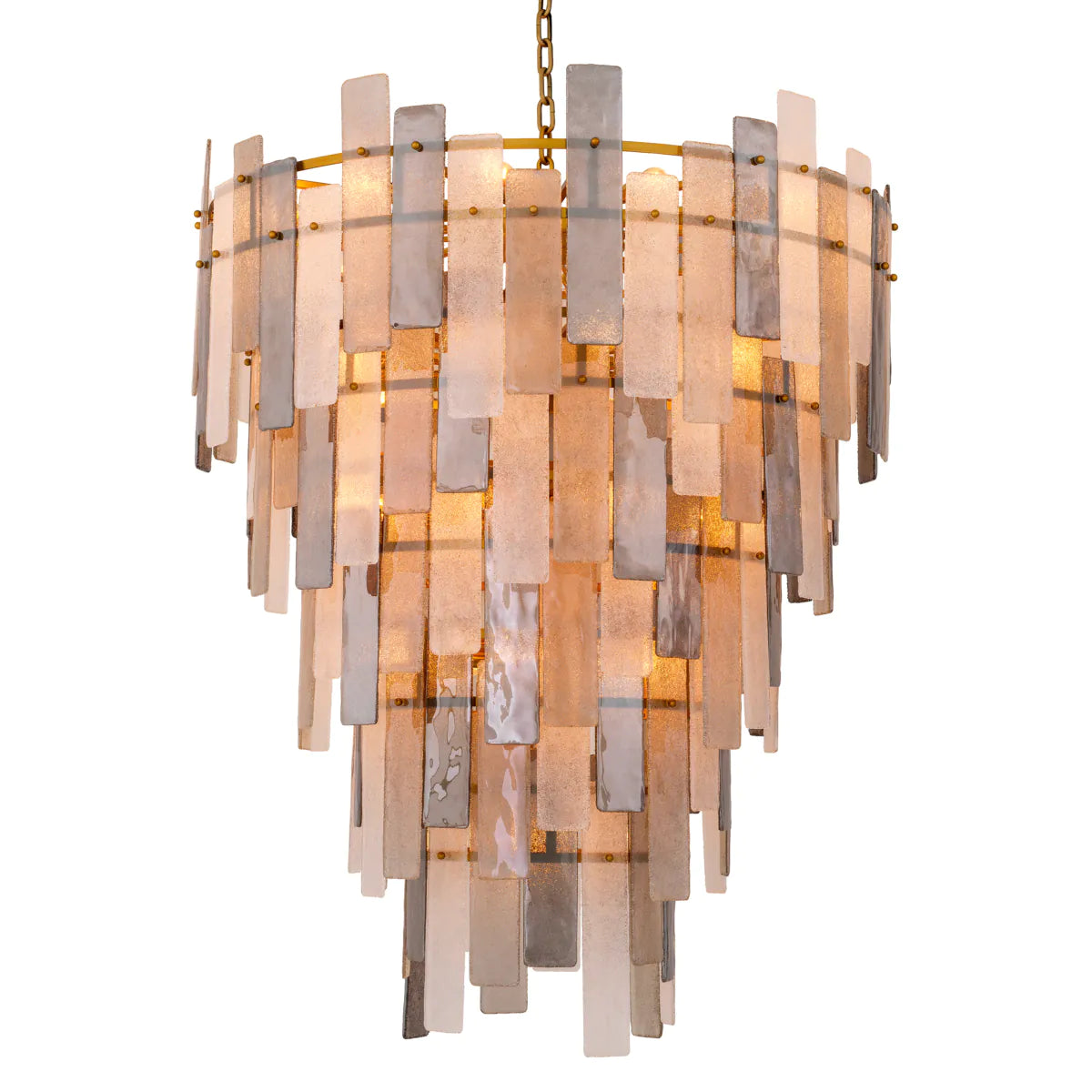 Tiered Glass Chandelier XXL Greyson | Eichholtz Miami