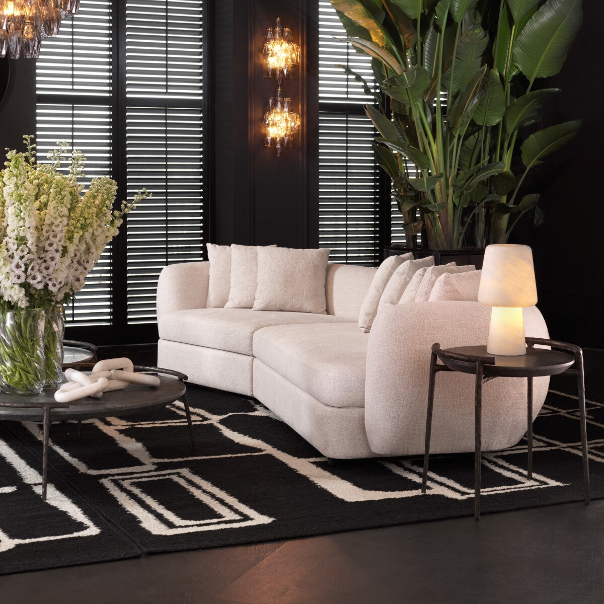 Gray Marble Side Table Arca | Eichholtz Miami
