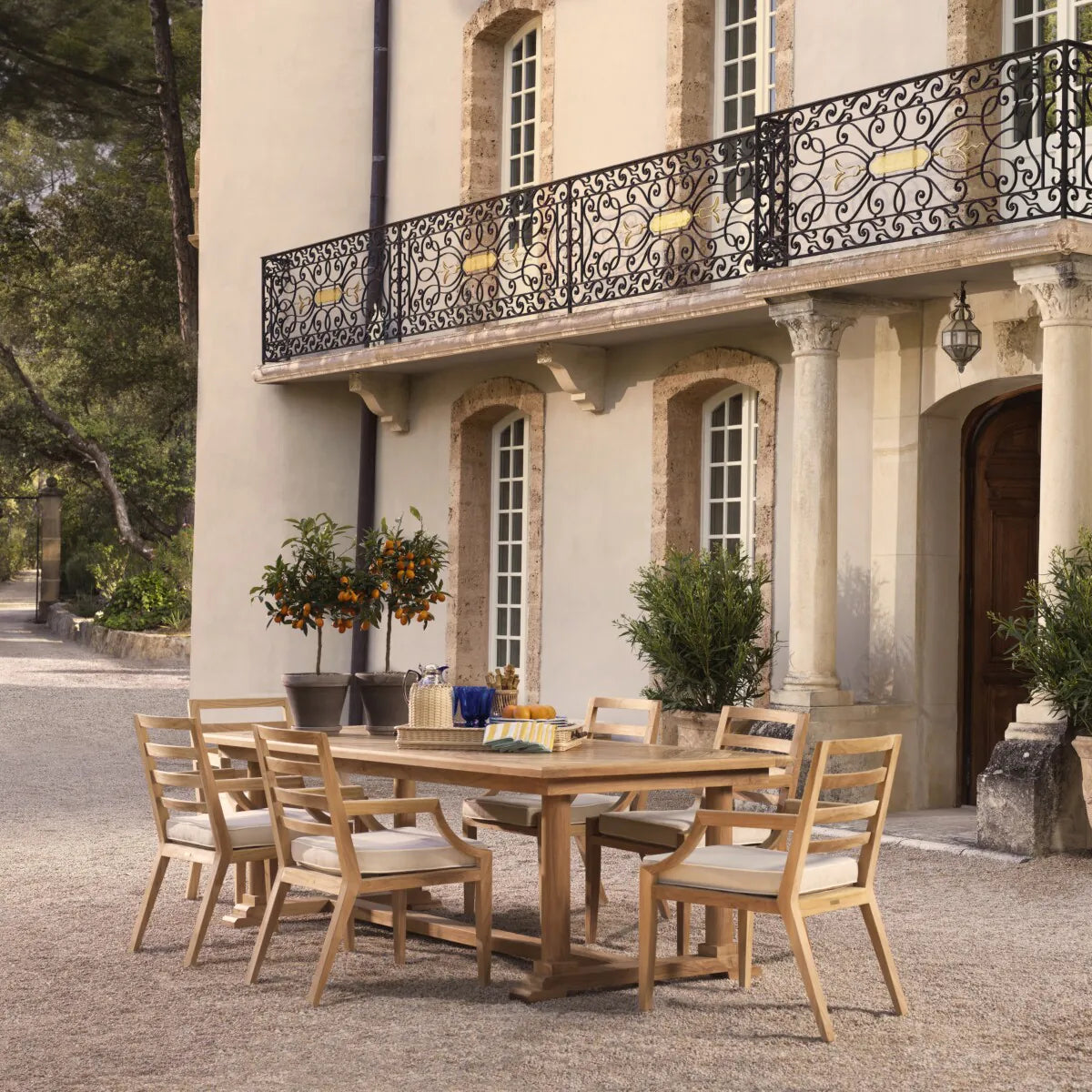 Rectangular Outdoor Dining Table Bell Rive | Eichholtz Miami