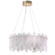 Alabaster Modern Chandelier Pizzorni | Eichholtz Miami