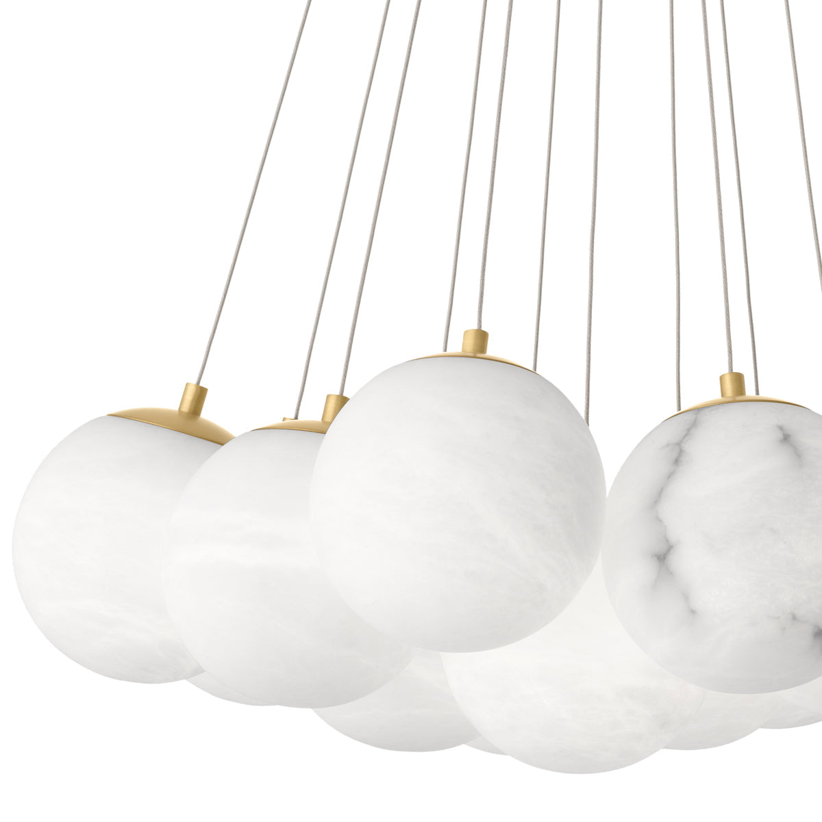 Clustered Alabaster Chandelier Sphinx | Eichholtz Miami