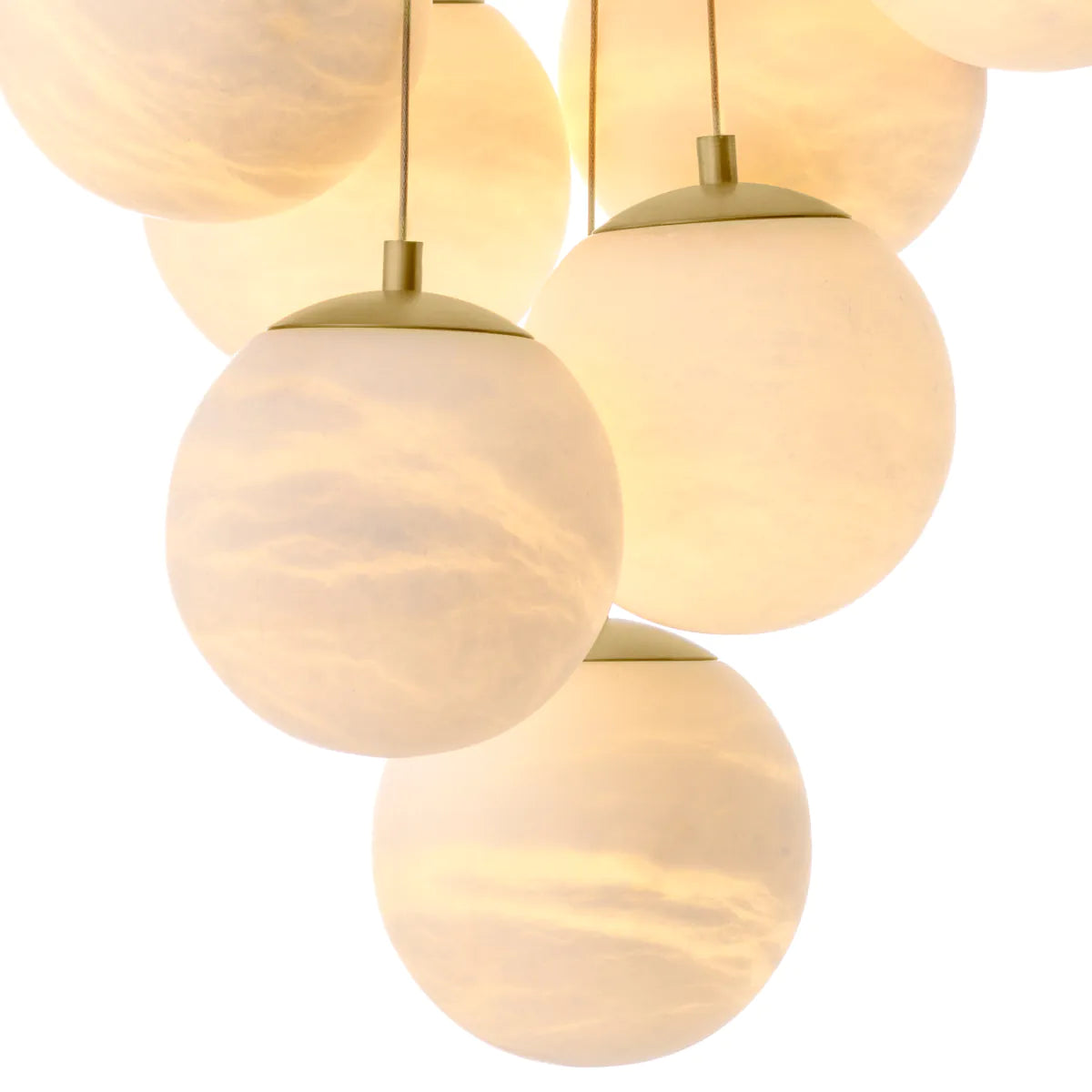 Clustered Alabaster Chandelier Sphinx | Eichholtz Miami