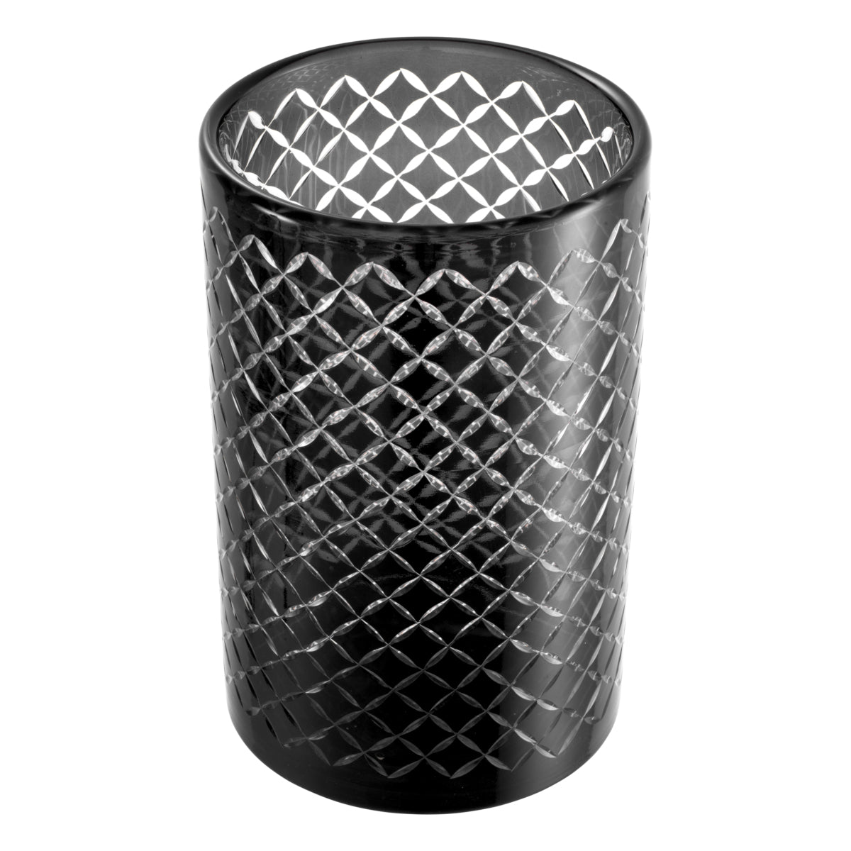 Diamond Patterned Cylindrical Hurricane Gable | Eichholtz Miami