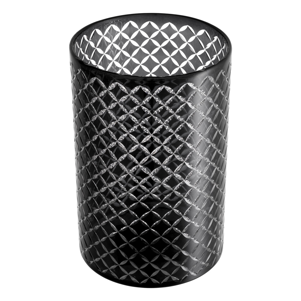 Diamond Patterned Cylindrical Hurricane Gable | Eichholtz Miami