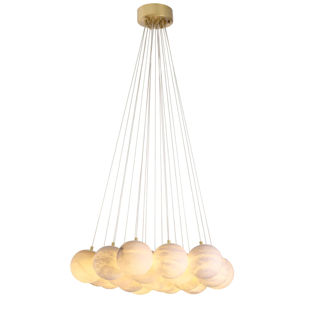 Clustered Alabaster Chandelier Sphinx | Eichholtz Miami