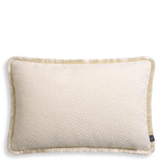 Herringbone Pattern Fringed Pillow Kauai
