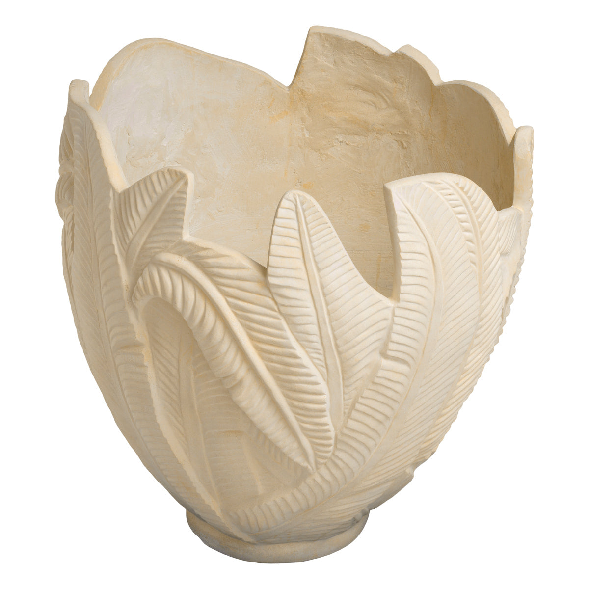 Outdoor Cream Leaf Planter Zanzibar | Eichholtz Miami