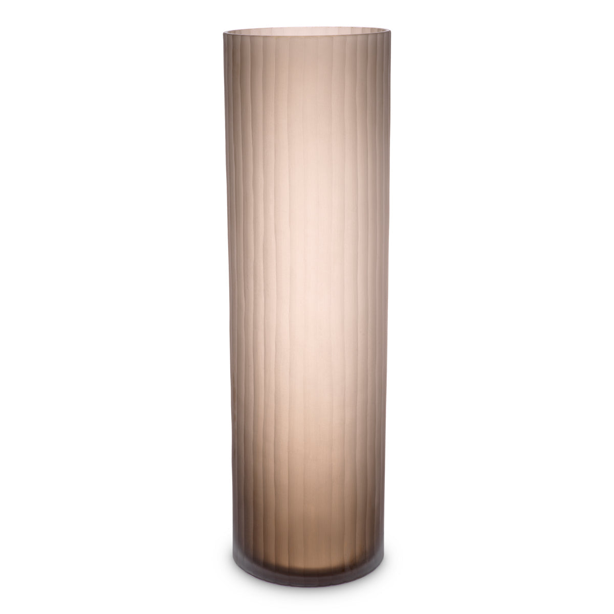 Brown Frosted Glass Vase Haight | Eichholtz Miami