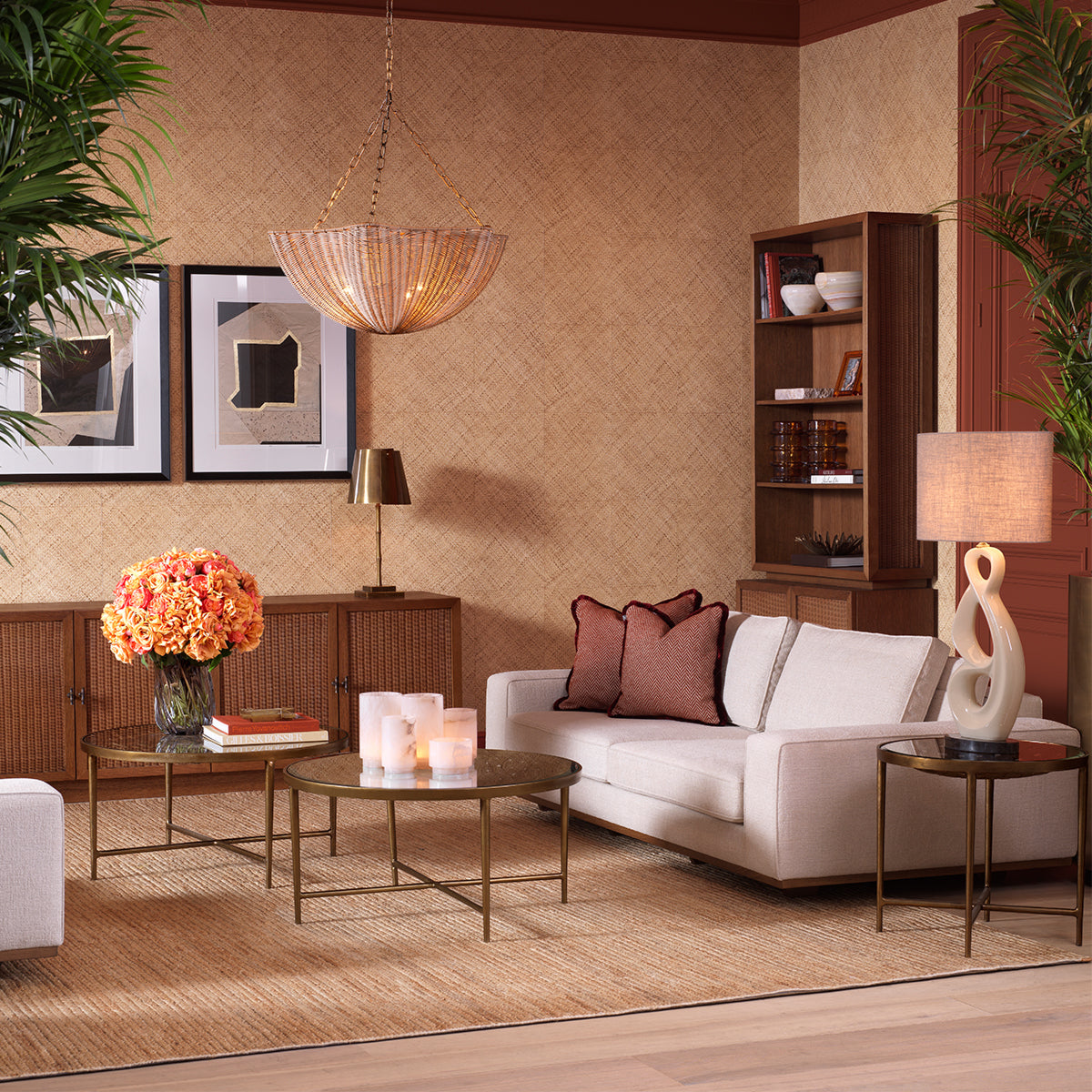 Woven-Patterned Coffee Table Sorrento | Eichholtz Miami