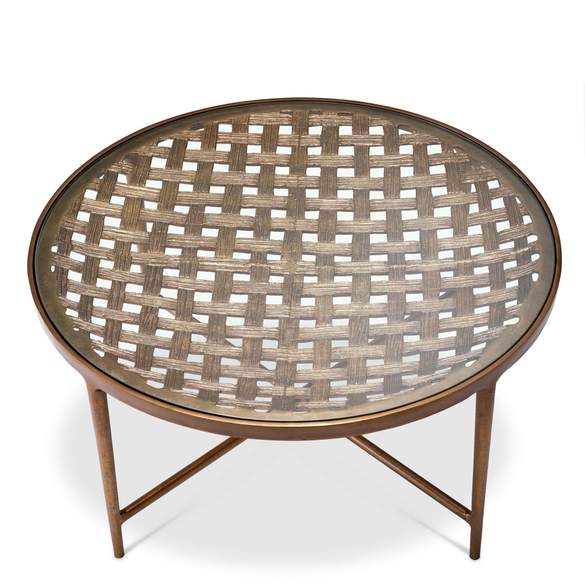 Woven-Patterned Coffee Table Sorrento | Eichholtz Miami