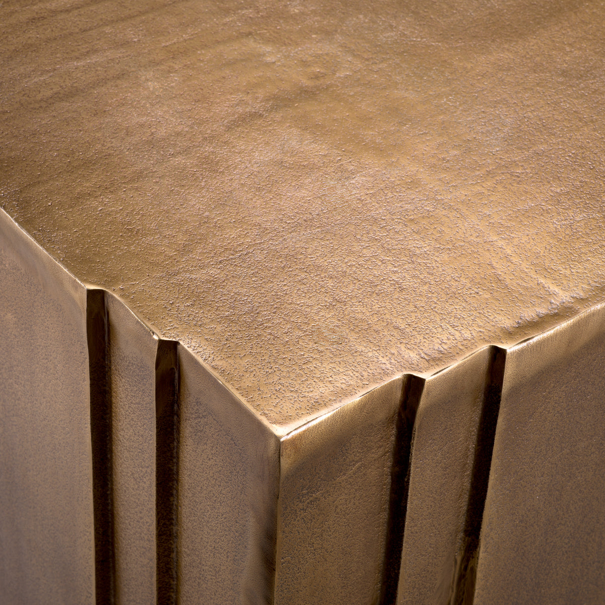 Brass Square Side Table Gubbio | Eichholtz Miami