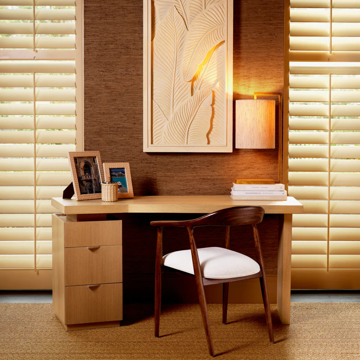 Natural Oak 3-Drawer Desk Sarah | Eichholtz Miami